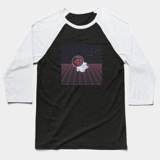 Astronaut Dog in Space Baseball T-Shirt